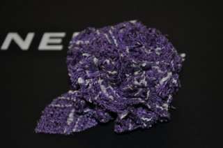 Chanel Purple Camellia Flower Brooch Pin for Jacket  