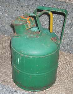 Vintage Justrite Safety Gas Can  