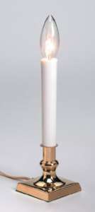 Electric Candle Lamp with on/off Switch, Square Base  