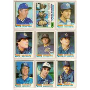 1982 Seattle Mariners Topps Team Set w/ Traded Cards  