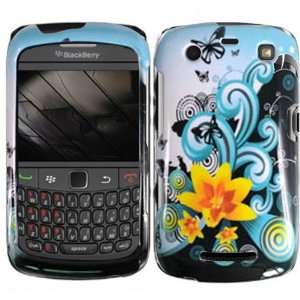  Flowers Case Cover Faceplate Protector for BlackBerry Curve 9350 