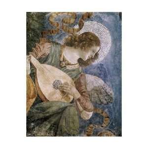 Melozzo Da Forli   Music Making Angel With Lute Giclee  