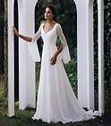 line Chiffon Medieval Bridal Gown/Wedding Dresses NWT