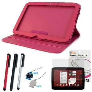   Hot Pink + LCD Screen Protector Film Guard + 3 Pack Touch Screen 