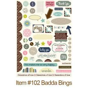 Estate Sale Badda Bings Chipboard Journal Embellishment   