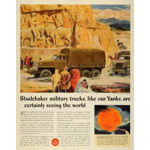 com 1944 Ad Studebaker Corp Truck Military Persian City Vehicle WWII 