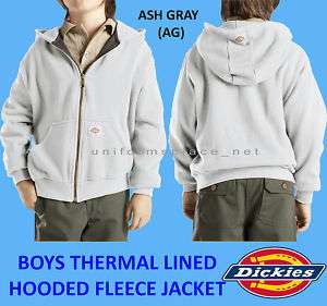 Dickies Boy Thermal Lined Hooded Hoodie Fleece Jacket  