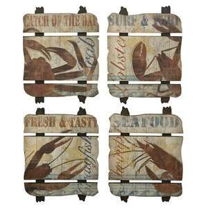  Uttermost Seafood Wall Art Set of 4: Kitchen & Dining