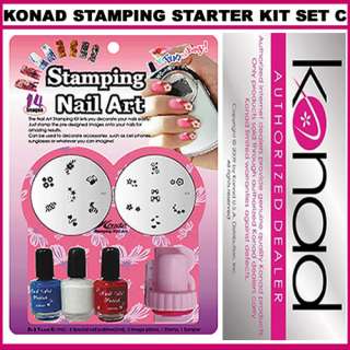 Pick Any Konad Stamping Nail Art Kit Polish Image Plate  