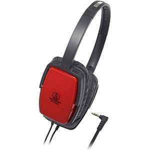  Audio Technica ATH SQ505 RED  Foldable Closed Dynamic 