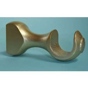  Center Round Support Bracket in a Gold Finish for a 1 3/8 