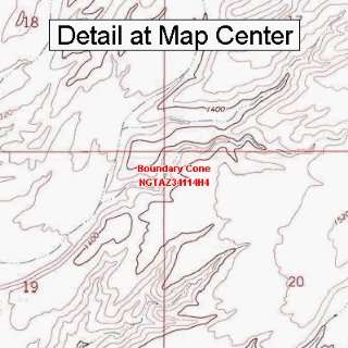  USGS Topographic Quadrangle Map   Boundary Cone, Arizona 