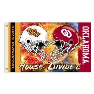   College Flag   Oklahoma   Ok St. Helmet House Divided