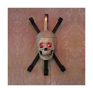  Skull Wall Sconce   Halloween Prop: Home & Kitchen