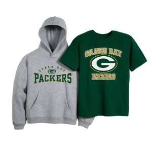   Youth Short Sleeve Tee/Hooded Sweatshirt Combo Pack: Sports & Outdoors