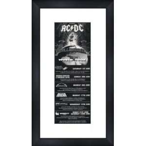  AC/DC Ballbreaker UK Tour 1996   Custom Framed Original Ad 