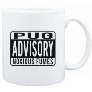  Mug White  Pug ADVISORY NOXIOUS FUMEs Dogs Sports 