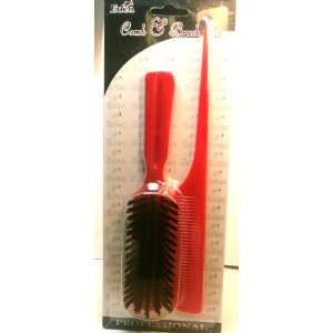  Rat Tail Comb & Brush Set   Red: Everything Else