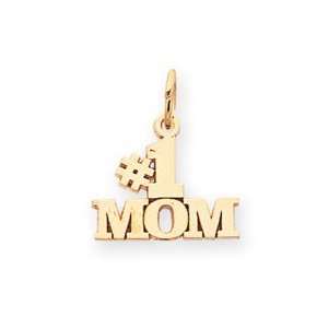  14k Gold #1 Mom Charm [Jewelry]