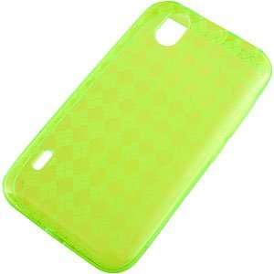  TPU Skin Cover for LG Marquee LS855, Argyle Cool Green 
