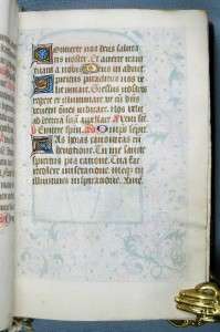   ILLUMINATED MANUSCRIPTS ON VELLUM: A FRENCH «BOOK OF HOURS»  