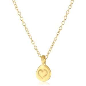  Satya Jewelry Tender Heart 24K Yellow Gold Pendant 