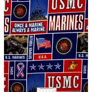  United States Marines Squares Fleece