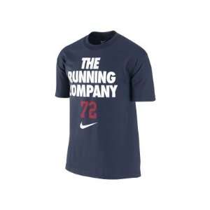    Nike Mens The Running Company T Shirt Navy: Sports & Outdoors