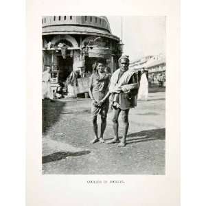  1907 Print Asia India Mumbai Bombay Coolies Laborers 