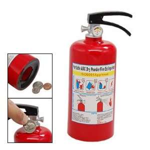   Fire Extinguisher Style Coin Money Saving Bank Box 