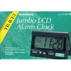  Travel Jumbo LCD Alarm Clock: Electronics