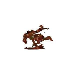 Holding On 24 Cowboy Metal Wall Art Work:  Home & Kitchen