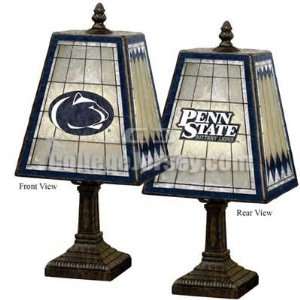 Penn State Nittany Lions Art Glass Table Lamp Memorabilia.:  