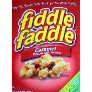 fiddle faddle Carmel Popcorn with peanuts.6 boxes 6. oz each 