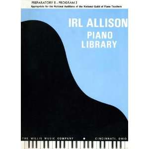  Preparatory B   Program 2: Irl Allison, Book: Books
