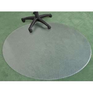  60 x 48 Oval Carpet Chair Mat   No Lip: Office Products