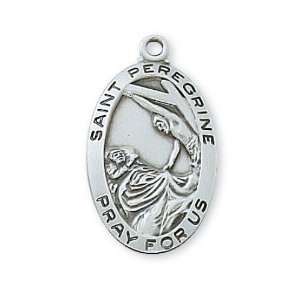  Silver St Peregrine Comes With 18 Chain In Gift Box Patron Saint St 