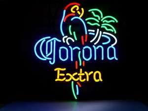  Corona Extra Beer Parrot Neon Light Sign Gift Pub Home Beer Bar Sign 