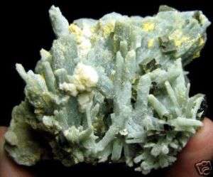 PYRITE & GREEN QUARTZ crystal,mineral specimen AZ109  