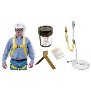 Roofers Kit Harness 6 1720 Anchors Lifeline Lanyard Manual and Carry 