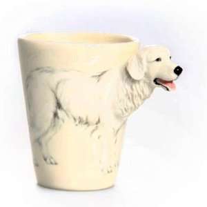  Great Pyrenees Sculpted Ceramic Dog Coffee Mug: Home 