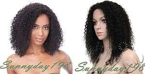 Curly #1b Indian Remy Full Lace Wigs Human Hair & Lace Front Wigs Free 