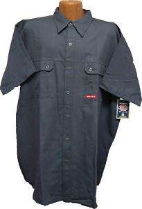 Dickies Short Sleeve Grey Two Pocket Work Shirt 3XL  