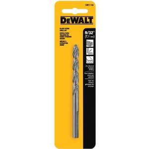  Dewalt 9/32 Black Oxide Metal Twist Drill Bit DW1118 