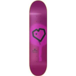   Spray Heart Deck 8.0 Purple Skateboard Decks