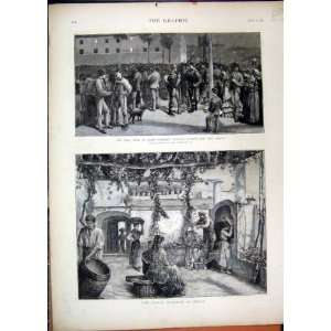   Harvest Italy Civil War Spain Soldiers Madrid1873: Home & Kitchen
