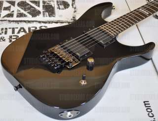   Thru Body Black Guitar with Case. Mint Condition ESP M2, MII  