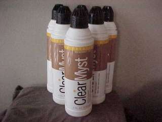 Mystic Tan Tanning Booth Spray Cartridges Clear Myst 4 oz. ea Lot of 6 