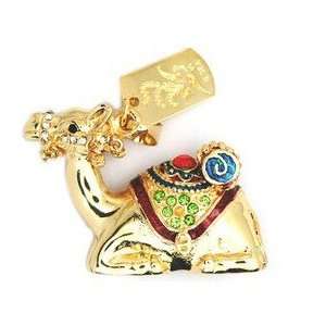   8GB New Crystal Camel Style USB Flash Drive with Necklace: Electronics