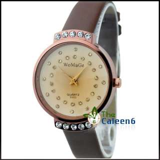 New Leather Fashion Quart Unisex Sports Classic Design Wristwatch 4 
